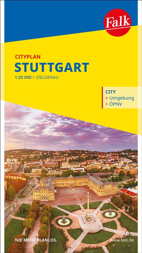 Falk Cityplan Stuttgart 1:21.000, Karten