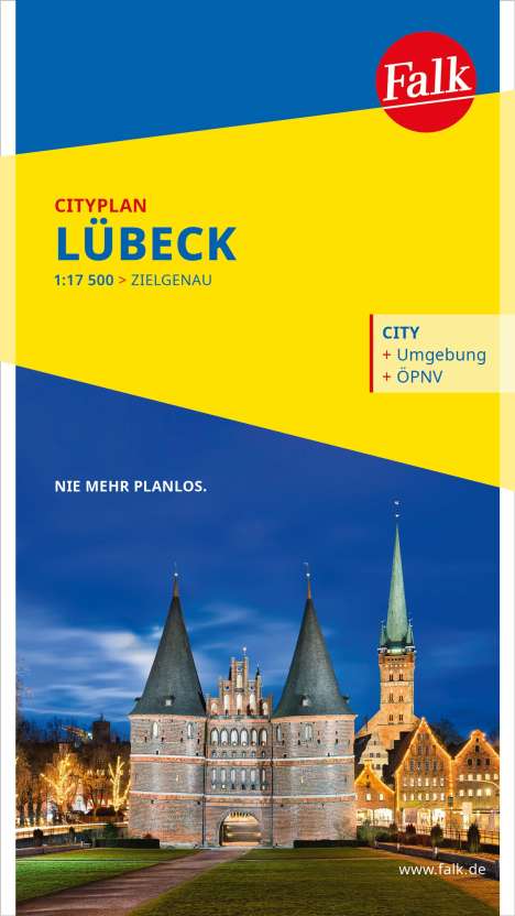 Falk Cityplan Lübeck 1:17.500, Karten