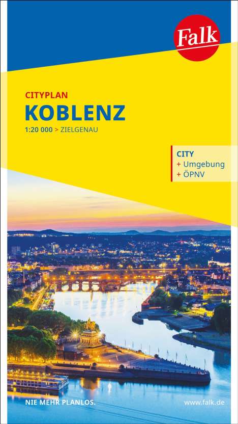 Falk Cityplan Koblenz 1:20.000, Karten
