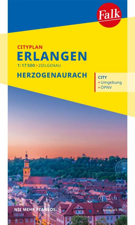 Falk Cityplan Erlangen 1:17.500, Karten