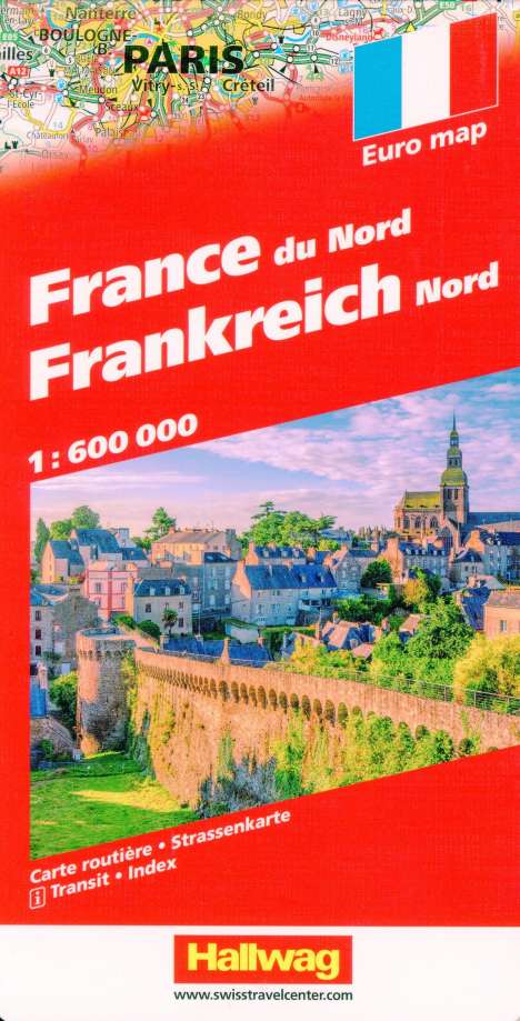 Frankreich Nord Strassenkarte 1:600 000, Karten