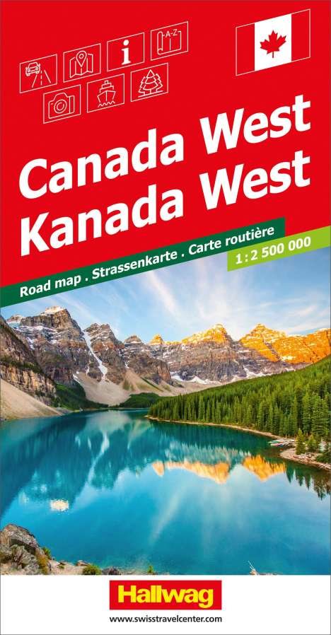 Kanada (West), Strassenkarte 1:2,5Mio., Karten
