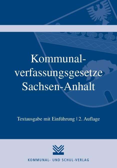 Kommunalverfassungsgesetze Sachsen-Anhalt, Buch