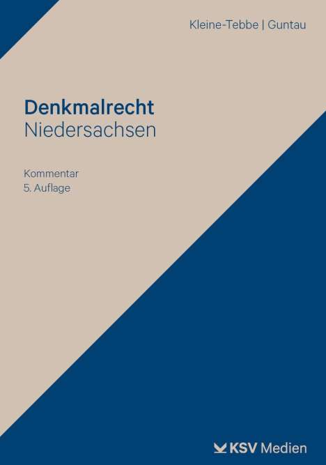 Andreas Kleine-Tebbe: Denkmalrecht Niedersachsen, Buch