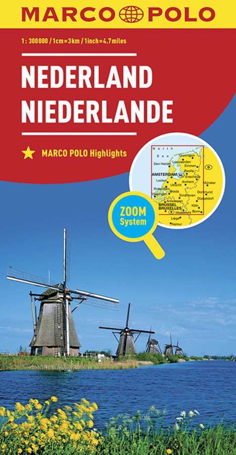 MARCO POLO Länderkarte Niederlande 1:300 000, Karten