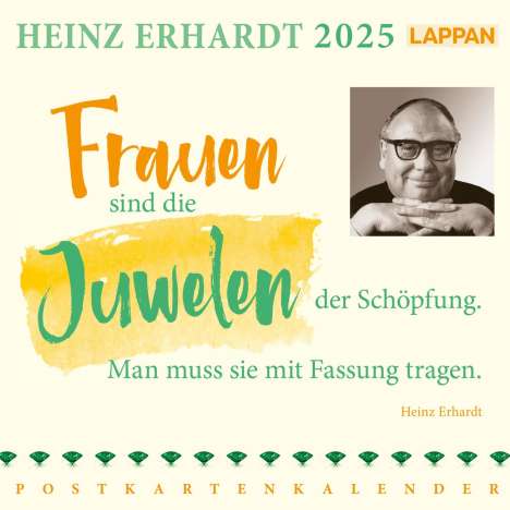 Heinz Erhardt (1909-1979): Heinz Erhardt Postkartenkalender 2025, Kalender
