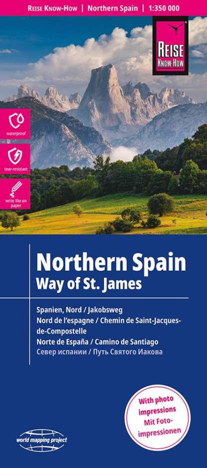 Reise Know-How Landkarte Spanien Nord/Jakobsweg 1 : 350.000, Karten
