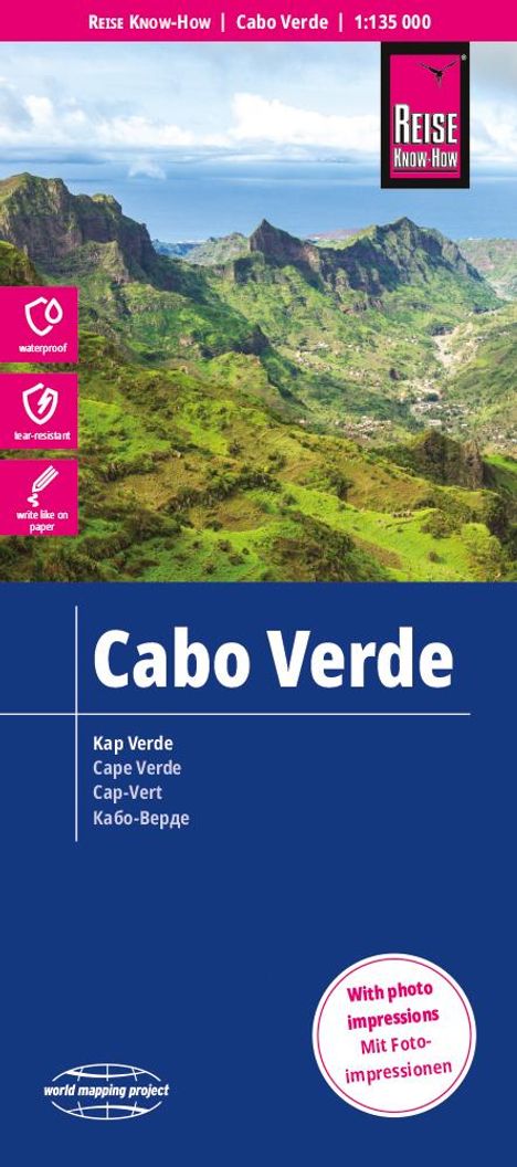 Reise Know-How Landkarte Cabo Verde (1:135.000), Karten