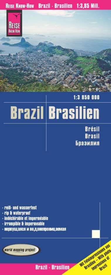 Reise Know-How Verlag Peter Rump: Reise Know-How Landkarte Brasilien / Brazil (1:3.850.000), Karten