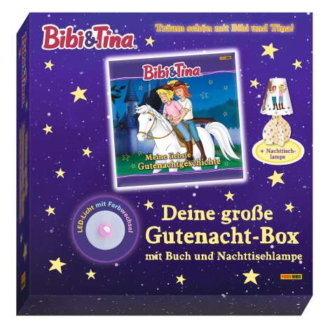 Bibi &amp; Tina: Deine große Gutenacht-Box mit Buch und Nachttischlampe, Buch