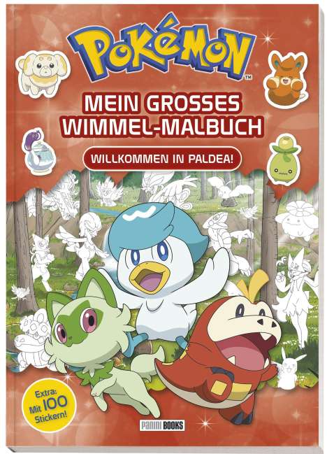 Pokémon: Pokémon: Mein großes Wimmel-Malbuch - Willkommen in Paldea!, Buch