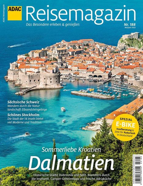 ADAC Reisemagazin mit Titelthema Dalmatien, Buch