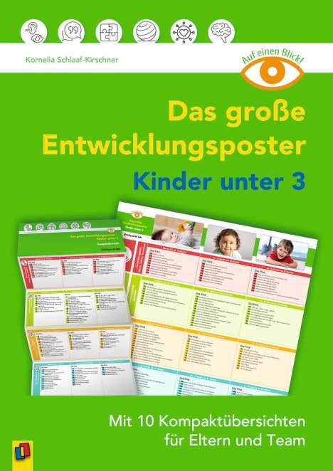 Kornelia Schlaaf-Kirschner: Auf einen Blick: Das große Entwicklungsposter - Kinder unter 3, Diverse