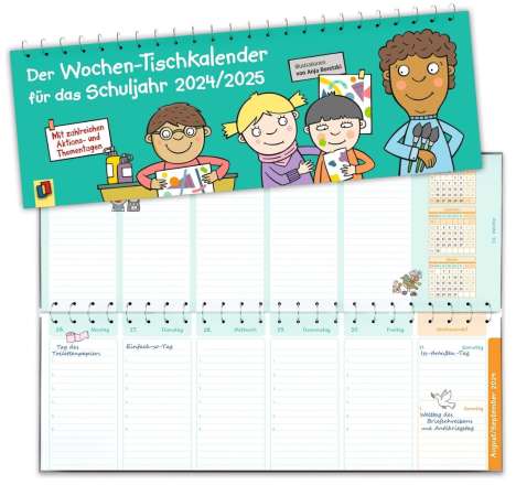Der Wochen-Tischkalender für das Schuljahr 2024/2025, Kalender