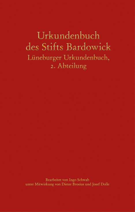 Urkundenbuch des Stifts Bardowick, Buch