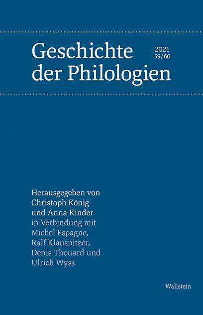 Geschichte der Philologien, Buch