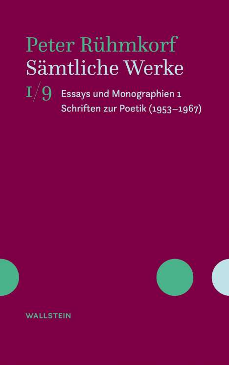 Peter Rühmkorf: Sämtliche Werke, Buch