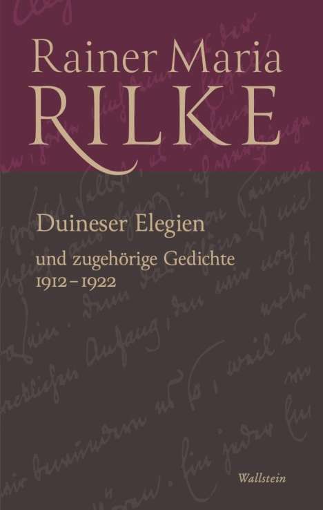 Rainer Maria Rilke: Duineser Elegien, Buch