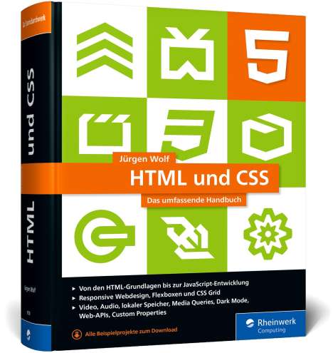 Jürgen Wolf: HTML und CSS, Buch