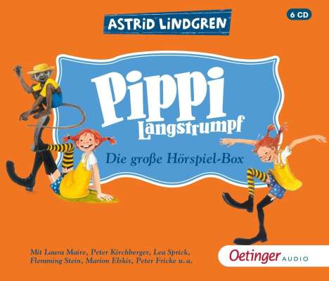 Astrid Lindgren: Pippi Langstrumpf. Die grosse Hörspielbox (6 CD), 6 CDs