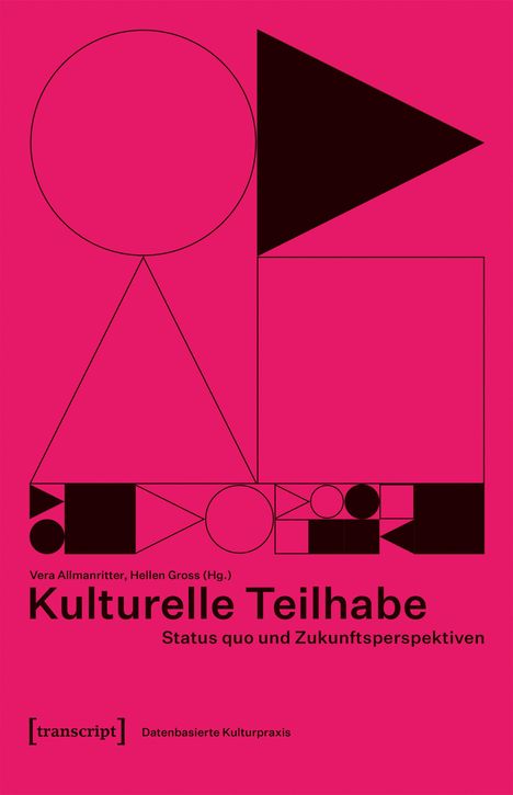 Kulturelle Teilhabe: Status quo und Zukunftsperspektiven. Geometrische Formen auf magentafarbenem Hintergrund.