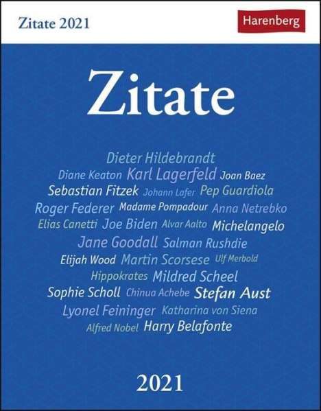 Berthold Budde: Zitate - Kalender 2020, Diverse