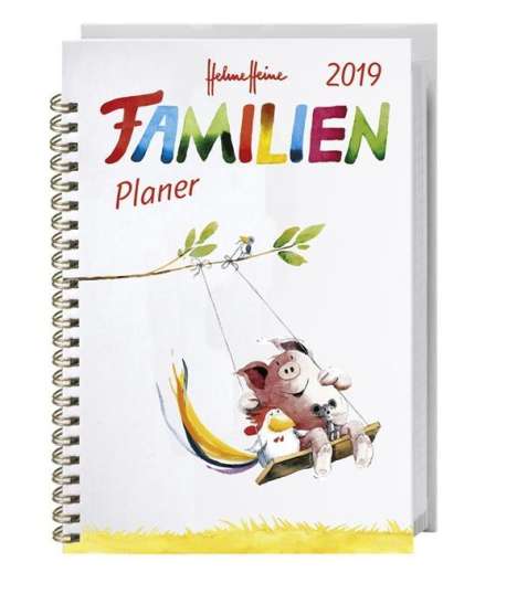 Helme Heine Familienplaner Buch A5 - Kalender 2019, Diverse