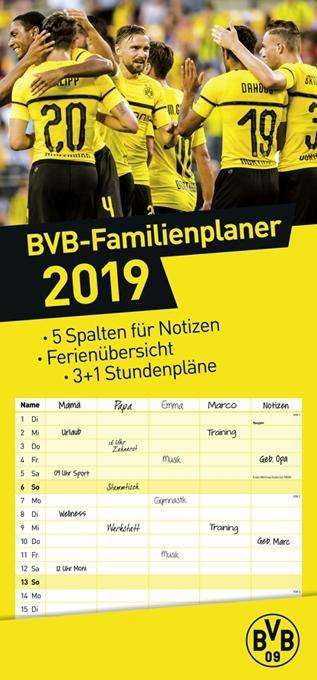 Borussia Dortmund Familienplaner - Kalender 2019, Diverse