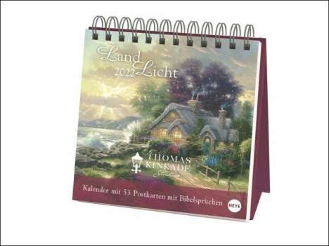 Kinkade Aufstell-Postkartenkalender 2022, Kalender
