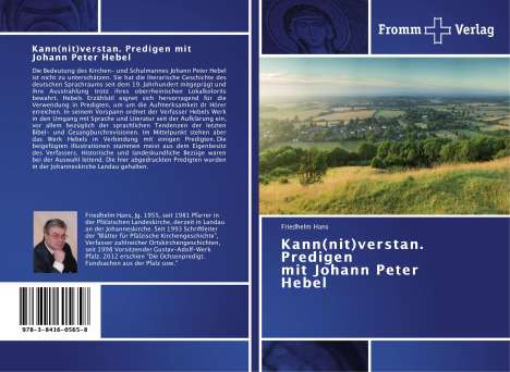 Friedhelm Hans: Kann(nit)verstan. Predigen mit Johann Peter Hebel, Buch