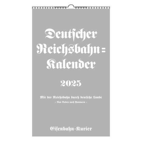 Deutscher Reichsbahn-Kalender 2025, Kalender