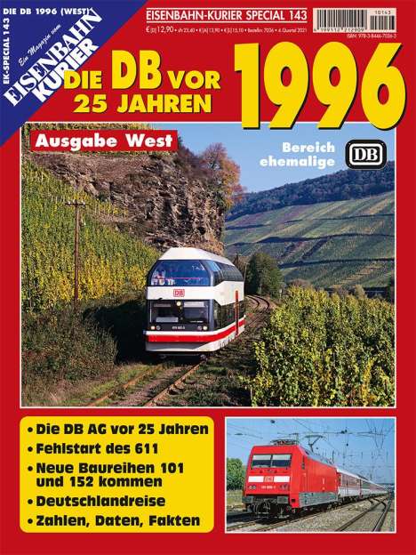 Die DB vor 25 Jahren - 1996 Ausgabe West, Buch
