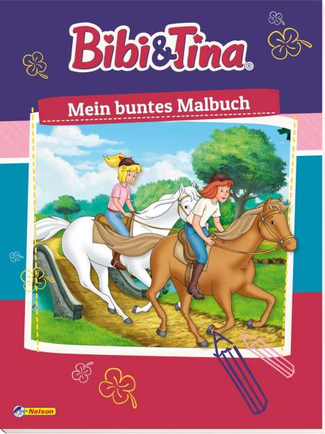 Bibi und Tina: Mein buntes Malbuch, Buch