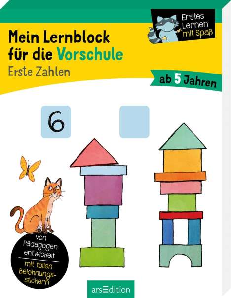 Hannah Lang: Mein Lernblock für die Vorschule - Erste Zahlen, Buch