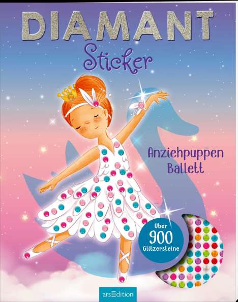 Diamantsticker Anziehpuppen - Ballett, Buch