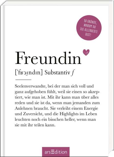 Freundin (Substantiv, f), Buch
