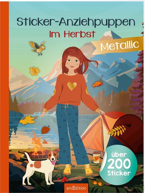 Sticker-Anziehpuppen Metallic - Im Herbst, Buch