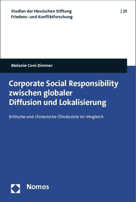 Melanie Coni-Zimmer: CSR zwischen globaler Diffusion und Lokalisierung, Buch