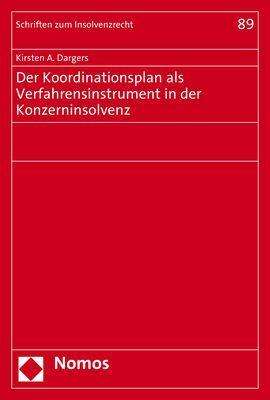 Kirsten A. Dargers: Dargers, K: Koordinationsplan als Verfahrensinstrument in de, Buch