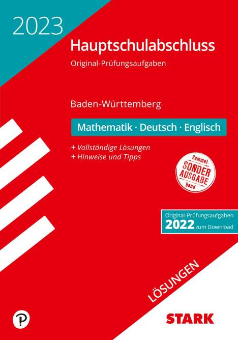 STARK Lös. zu Orig.Prüf. Math./Dt./Engl. 9.Kl. HSA BW 2023, Buch