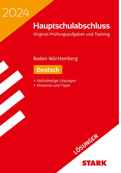 STARK Lösungen zu Original-Prüfungen und Training Hauptschulabschluss 2024 - Deutsch 9. Klasse - BaWü, Buch