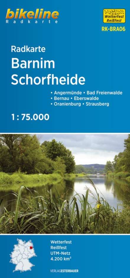 Bikeline Radkarte Deutschland/Barnim, Schorfheide, Karten