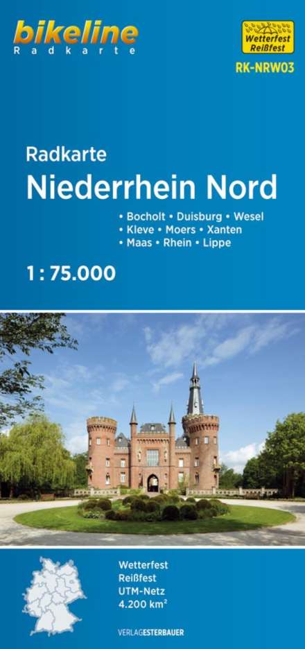 Radkarte Niederrhein Nord (RK-NRW03), Karten