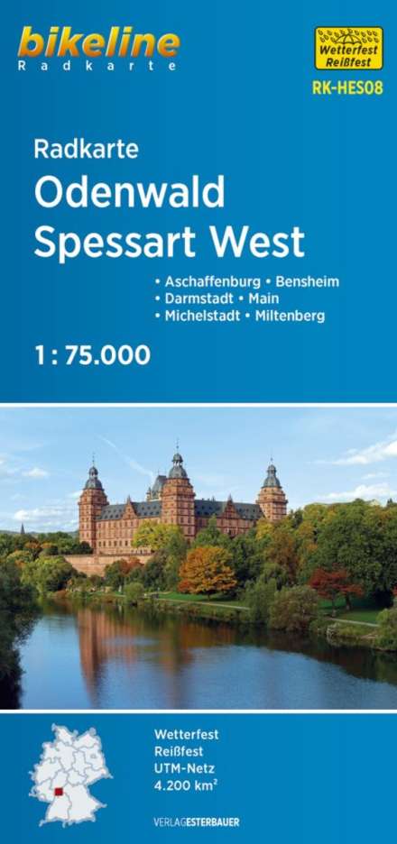Radkarte Odenwald Spessart West (RK-HES08), Karten