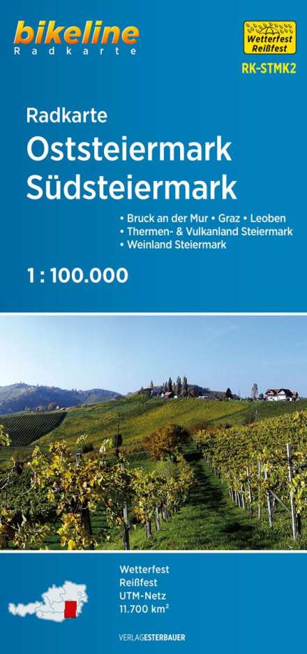 Radkarte Oststeiermark, Südsteiermark 1:100.000, Diverse