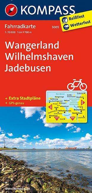 Kompass Fahrradkarte Wangerland, Wilhelmshaven, Jadebusen, Diverse
