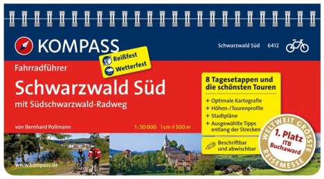 Bernhard Pollmann: Schwarzwald Süd mit Südschwarzwald Radweg, Buch