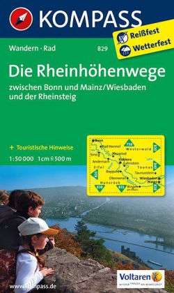 Rheinhöhenwege zwischen Bonn und Mainz/Wiesbaden, Karten