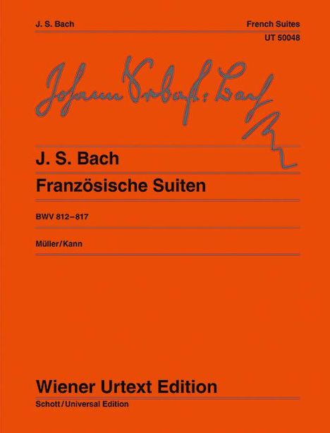 Johann Sebastian Bach: Französische Suiten, Noten