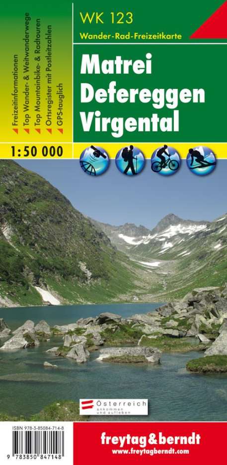 Matrei, Defereggen, Virgental 1 : 50 000. WK 123, Karten